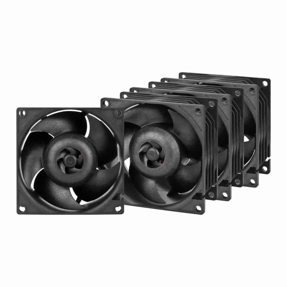 Arctic 80mm S8038-10K Airflow/Pressure Optimised Server Fan - 4 Pack